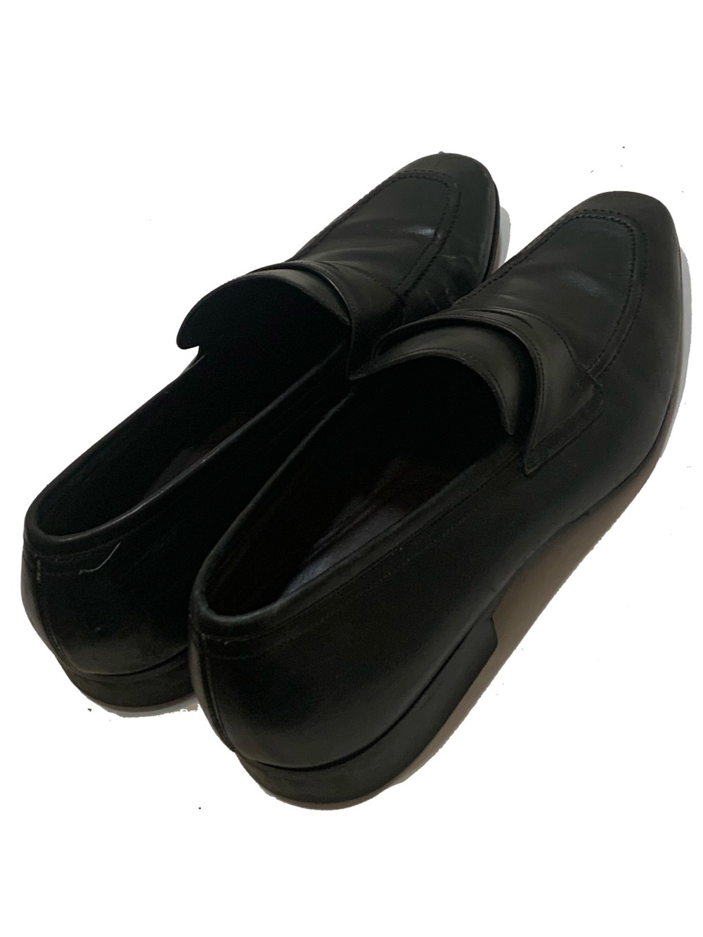 salvatore ferragamo Classic Black Leather Penny Loafers for Men